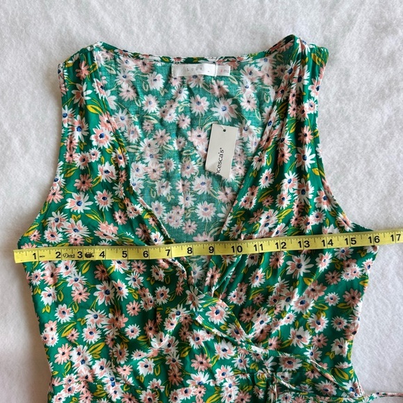 Lush Mini Wrap Sweetheart Dress Floral Size Small - Picture 7 of 8